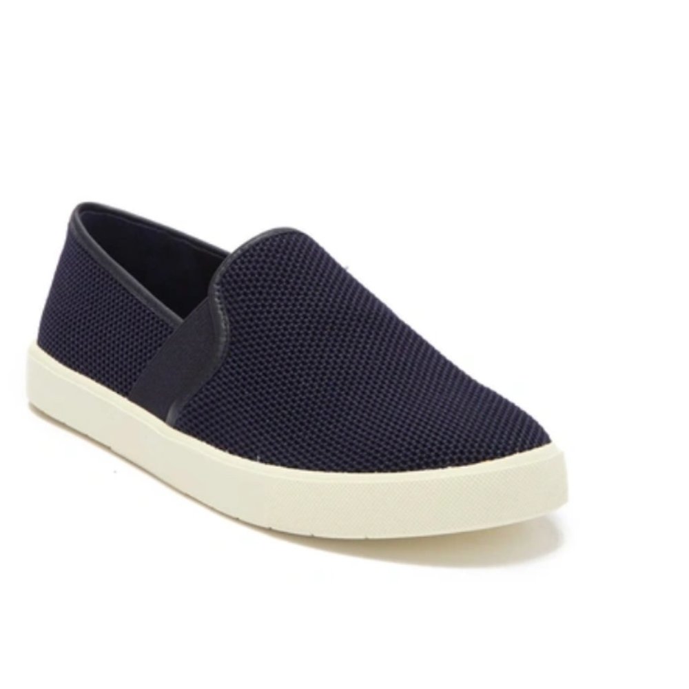 NEW IN BOX Vince Preston B Perforated Leather Slip on, Size 6, Color Indigo
